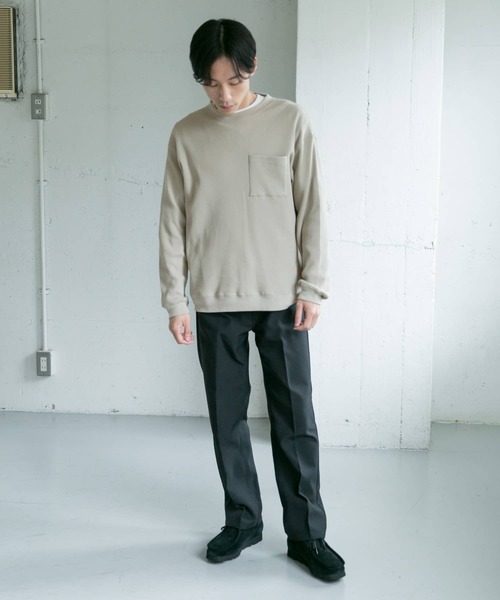 URBAN RESEARCH DOORS(アーバンリサーチドアーズ)の「ワッフルロングスリーブポケットTシャツ(Tシャツ/カットソー・メンズ・オレンジ/ブラック/ベージュ系その他・38/40)」の9枚目の写真