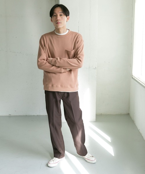 URBAN RESEARCH DOORS(アーバンリサーチドアーズ)の「ワッフルロングスリーブポケットTシャツ(Tシャツ/カットソー・メンズ・オレンジ/ブラック/ベージュ系その他・38/40)」の12枚目の写真