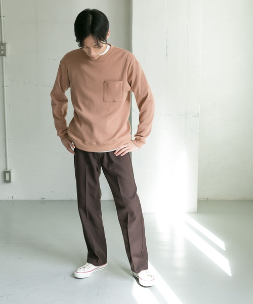 URBAN RESEARCH DOORS(アーバンリサーチドアーズ)の「ワッフルロングスリーブポケットTシャツ(Tシャツ/カットソー・メンズ・オレンジ/ブラック/ベージュ系その他・38/40)」の13枚目の写真