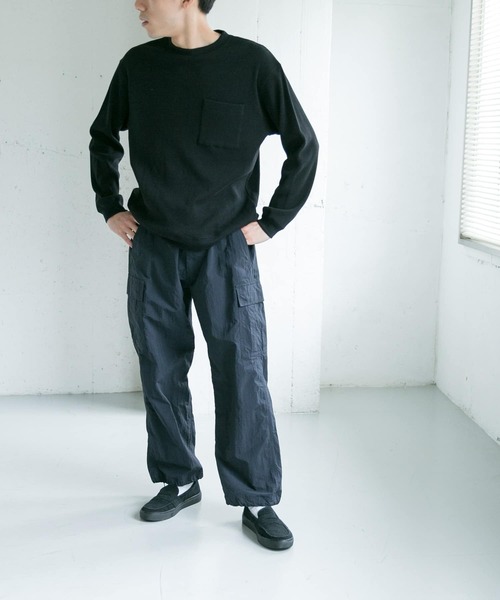 URBAN RESEARCH DOORS(アーバンリサーチドアーズ)の「ワッフルロングスリーブポケットTシャツ(Tシャツ/カットソー・メンズ・オレンジ/ブラック/ベージュ系その他・38/40)」の16枚目の写真
