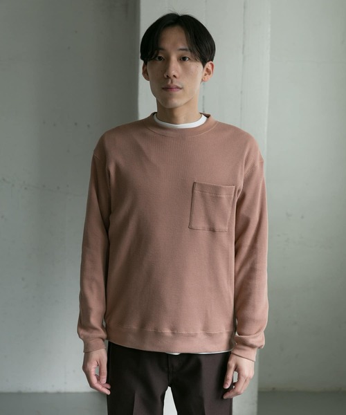 URBAN RESEARCH DOORS(アーバンリサーチドアーズ)の「ワッフルロングスリーブポケットTシャツ(Tシャツ/カットソー・メンズ・オレンジ/ブラック/ベージュ系その他・38/40)」の18枚目の写真
