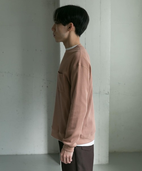 URBAN RESEARCH DOORS(アーバンリサーチドアーズ)の「ワッフルロングスリーブポケットTシャツ(Tシャツ/カットソー・メンズ・オレンジ/ブラック/ベージュ系その他・38/40)」の19枚目の写真