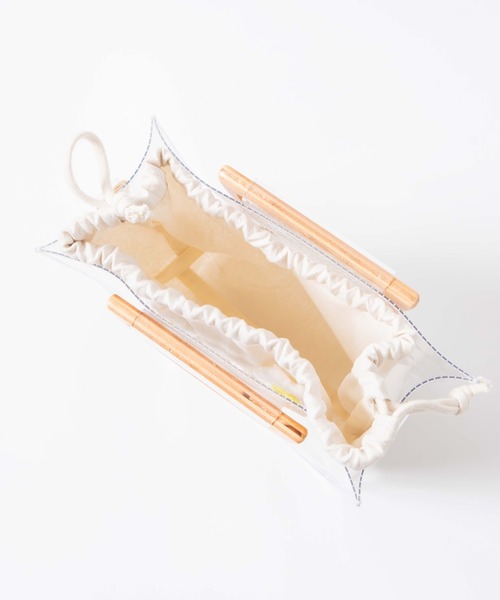 WEGO（ウィゴー）の「WEGO/【2点セット】ウッドハンドルクリアバッグ（ショルダーバッグ・レディース・その他1/その他2・FREE）」の3枚目の写真