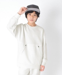 GLAZOS | 裏毛・ドロップショルダーZIP使いトレーナー【セットアップ対応】(スウェット)