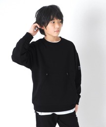 GLAZOS | 裏毛・ドロップショルダーZIP使いトレーナー【セットアップ対応】(スウェット)