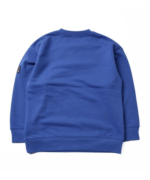 GLAZOS（グラソス）の「裏毛・ドロップショルダーZIP使いトレーナー【セットアップ対応】（スウェット・キッズ・ホワイト/ブラック/ブルー・130cm/140cm/150cm/170cm/160cm）」の4枚目の写真