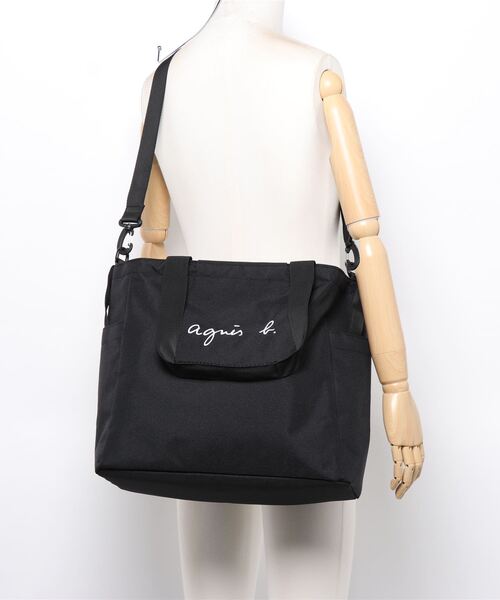 agnes b.（アニエスベー）の「GK99 E TOTE リバーシブル2wayドットマザーズバッグ（マザーズバッグ・レディース・ブラック・FREE）」の16枚目の写真