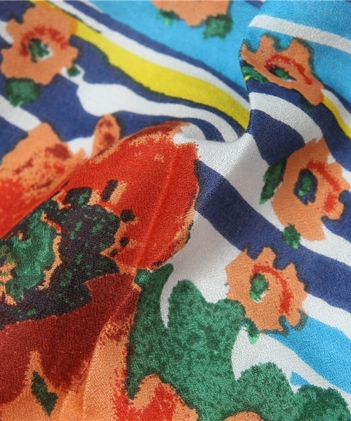 チャイハネ（チャイハネ）の「【チャイハネ】ボタニカルフラワーボーダースカート（スカート・レディース・レッド/ブルー/グリーン・FREE）」の19枚目の写真