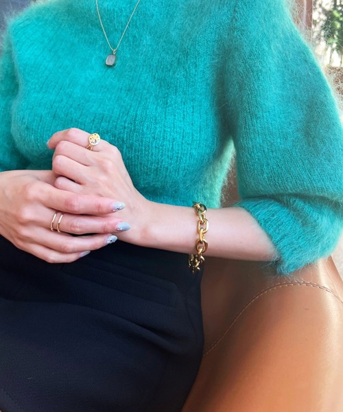 B.R.U(ブル)の「ゴールドチェーンブレスレット(ブレスレット・レディース・ゴールド・FREE)」の4枚目の写真