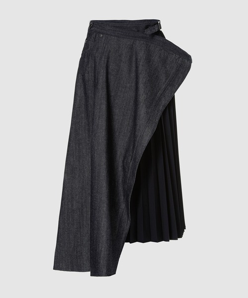 EZUMi（エズミ）の「SKIRT（スカート・レディース・インディゴブルー/ベージュ・S/M）」の2枚目の写真