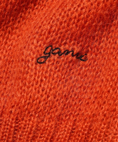 illitモカ着用 GANNI ベスト スパンコール GANNI ガニー ニットベスト Logo Wool Mix Vest K1902 K1972