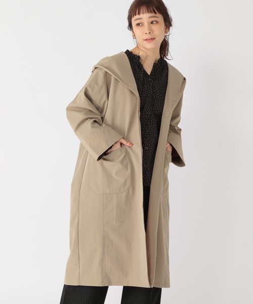 studio CLIP（スタディオクリップ）の「【撥水/マシーンウォッシャブル】撥水機能フーディ（その他アウター・レディース・ベージュ/カーキ/イエロー・FREE）」の2枚目の写真