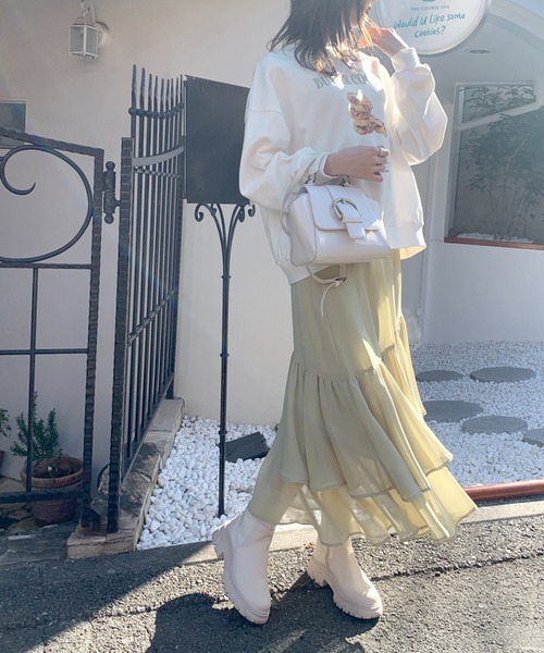 OLIVE des OLIVE（オリーブデオリーブ）の「クッキースウェット（スウェット・レディース・オフホワイト/ライトグレー/ミント/ピンク・FREE）」の19枚目の写真