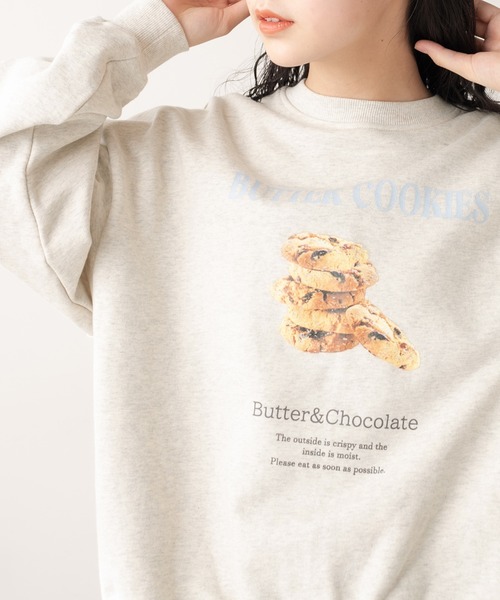 OLIVE des OLIVE（オリーブデオリーブ）の「クッキースウェット（スウェット・レディース・オフホワイト/ライトグレー/ミント/ピンク・FREE）」の9枚目の写真