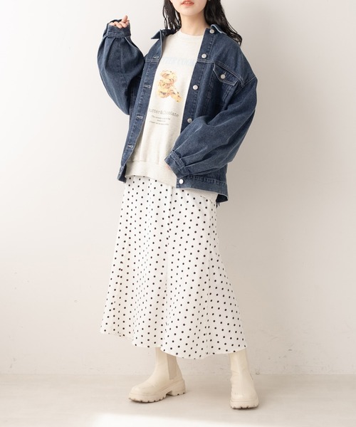 OLIVE des OLIVE（オリーブデオリーブ）の「クッキースウェット（スウェット・レディース・オフホワイト/ライトグレー/ミント/ピンク・FREE）」の18枚目の写真