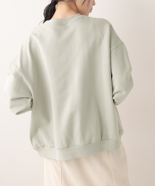 OLIVE des OLIVE（オリーブデオリーブ）の「クッキースウェット（スウェット・レディース・オフホワイト/ライトグレー/ミント/ピンク・FREE）」の15枚目の写真