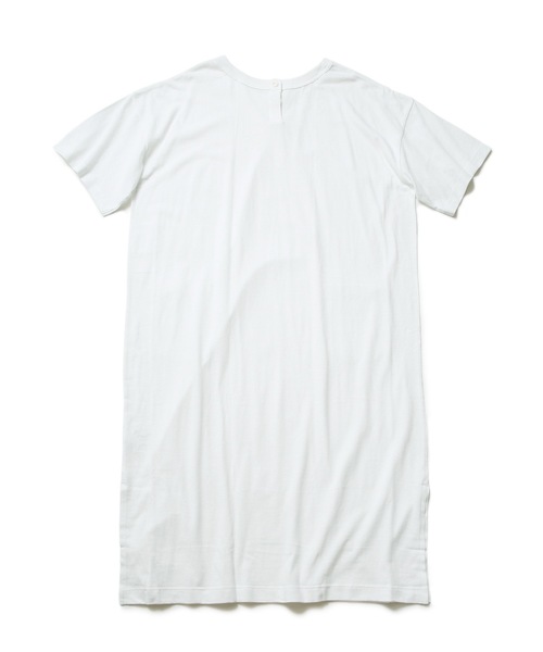 HANES（ヘインズ）の「【HANES/ヘインズ】UNDIES　リサイクルコットン2WAYネックワンピース　HW1-V305（ワンピース・レディース・ホワイト/ブラック/グリーン・FREE）」の7枚目の写真