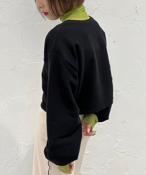 apres jour mignon（アプレジュールミニョン）の「ドットボタンカーディガン【ZOZOTOWN限定アイテム】（カーディガン/ボレロ・レディース・ブラック/ピンク/イエロー系その他/グリーン系その他/アイボリー・X-LARGE/フリー）」の14枚目の写真