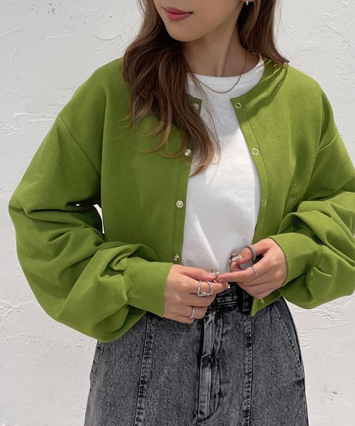 apres jour mignon（アプレジュールミニョン）の「ドットボタンカーディガン【ZOZOTOWN限定アイテム】（カーディガン/ボレロ・レディース・ブラック/ピンク/イエロー系その他/グリーン系その他/アイボリー・X-LARGE/フリー）」の18枚目の写真