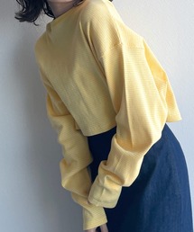 w closet | テレコボーダーショートクルーネックカーディガン(カーディガン/ボレロ)