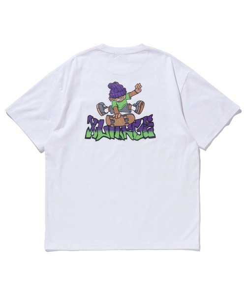 XLARGE（エクストララージ）の「INDY GRAB S/S TEE（Tシャツ/カットソー・メンズ・ブラック/パープル/ホワイト・M/XL/S/L）」の4枚目の写真