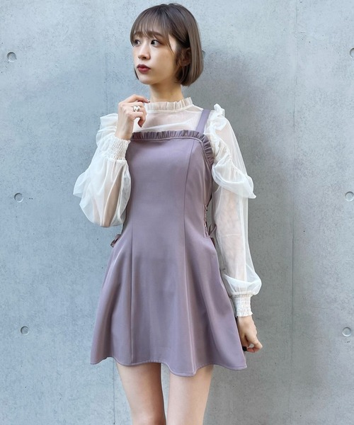 TITTY&CO.(ティティーアンドコー)の「【TITTY&CO.】サイドスピンドルミニジャンスカ(ワンピース・レディース・ライトブルー/ピンク/ブラック・X-SMALL/MEDIUM/SMALL)」の7枚目の写真