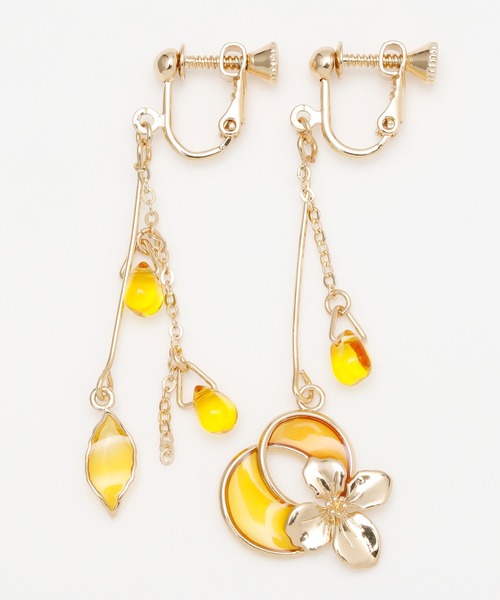 カヤ（カヤ）の「【カヤ】花冥利イヤリング（イヤリング・レディース・イエロー/ブルー/桜・FREE）」の3枚目の写真