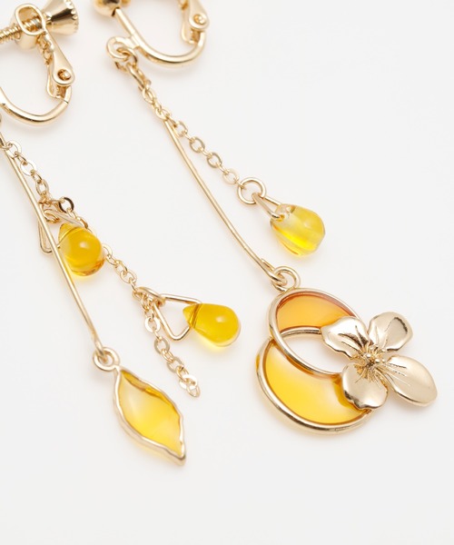 カヤ（カヤ）の「【カヤ】花冥利イヤリング（イヤリング・レディース・イエロー/ブルー/桜・FREE）」の6枚目の写真