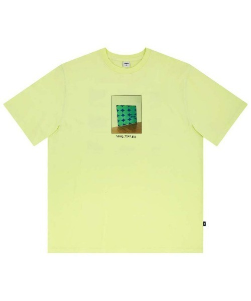 87mm(87mm)の「【87MM / Mmlg】MUSEUM HF-T / パルチムエムエム Mmlg ミュージアム HF グラフィック Tシャツ(Tシャツ/カットソー・レディース・ライム/ホワイト・MEDIUM/LARGE)」の3枚目の写真