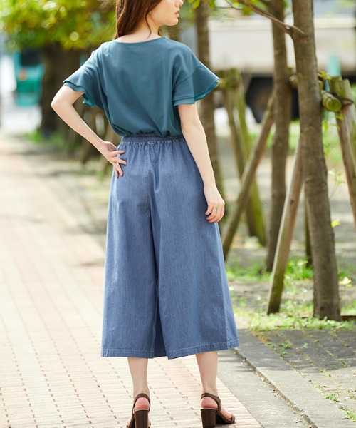 Honeys（ハニーズ）の「デニムガウチョパンツ（デニムパンツ）」 - WEAR