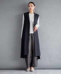 RAW FUDGE（ローファッジ）の「スリットデザインジレワンピース（ワンピース）」