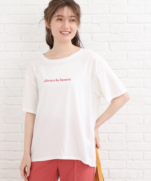 SHOO・LA・RUE(シューラルー)の「◆【接触冷感】バックラウンドプリントT(Tシャツ/カットソー・レディース・ベージュ系その他6/ホワイト系その他/ブラック系/ブラック系2・03/02/04)」の20枚目の写真