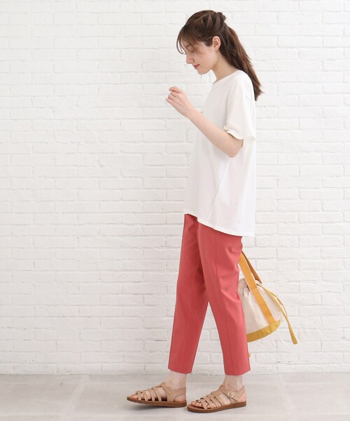 SHOO・LA・RUE(シューラルー)の「◆【接触冷感】バックラウンドプリントT(Tシャツ/カットソー・レディース・ベージュ系その他6/ホワイト系その他/ブラック系/ブラック系2・03/02/04)」の16枚目の写真