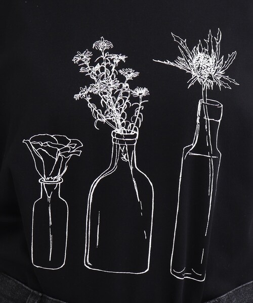 SHOO・LA・RUE(シューラルー)の「◆【接触冷感】バックラウンドプリントT(Tシャツ/カットソー・レディース・ベージュ系その他6/ホワイト系その他/ブラック系/ブラック系2・03/02/04)」の11枚目の写真