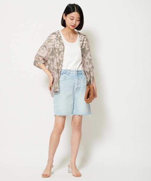U by SPICK&SPAN（ユーバイスピックアンドスパン）の「UネックTEE（Tシャツ/カットソー・レディース・ブラック/ホワイト/ピンク・FREE）」の12枚目の写真