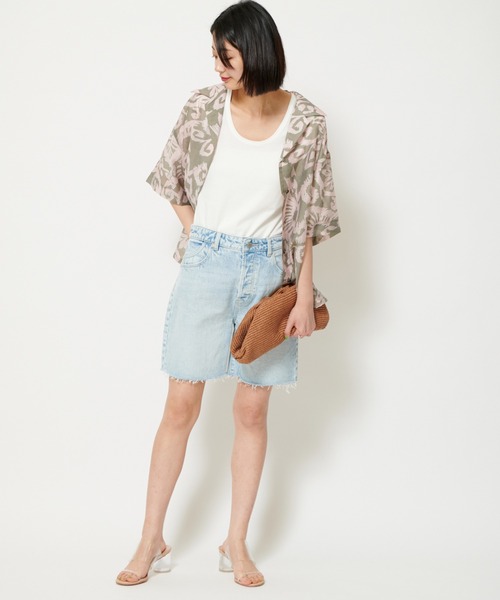 U by SPICK&SPAN（ユーバイスピックアンドスパン）の「UネックTEE（Tシャツ/カットソー・レディース・ブラック/ホワイト/ピンク・FREE）」の13枚目の写真