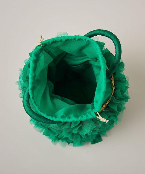 ODETTE E ODILE（オデットエオディール）の「フリルバスケット（かごバッグ・レディース・ネイビー/ケリー・FREE）」の7枚目の写真