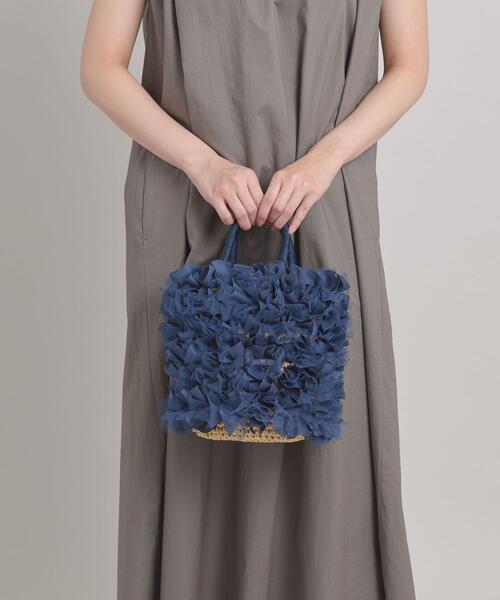 ODETTE E ODILE（オデットエオディール）の「フリルバスケット（かごバッグ・レディース・ネイビー/ケリー・FREE）」の8枚目の写真