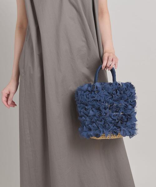 ODETTE E ODILE（オデットエオディール）の「フリルバスケット（かごバッグ・レディース・ネイビー/ケリー・FREE）」の9枚目の写真