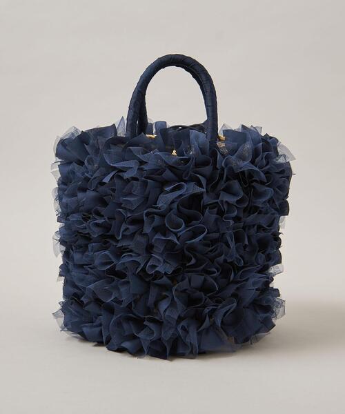 ODETTE E ODILE（オデットエオディール）の「フリルバスケット（かごバッグ・レディース・ネイビー/ケリー・FREE）」の12枚目の写真