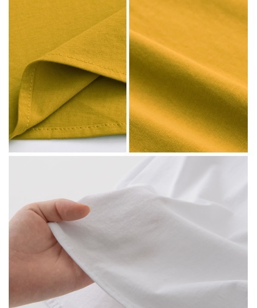 Re:EDIT(リエディ)の「前後2WAYシルケットカットソーチュニック(Tシャツ/カットソー・レディース・ホワイト/マスタード/グレイッシュベージュ/ブラック・MEDIUM/LARGE)」の15枚目の写真