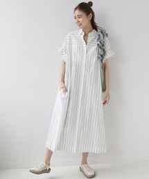 コットンオーバーサイズシャツワンピース