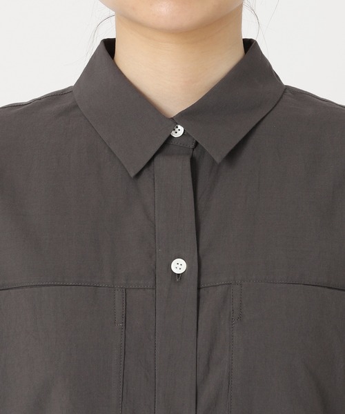 JOURNAL STANDARD relume（ジャーナルスタンダード　レリューム）の「コットンオーバーサイズシャツワンピース（ワンピース・レディース・カーキ/ホワイト系その他/グレー・FREE）」の7枚目の写真
