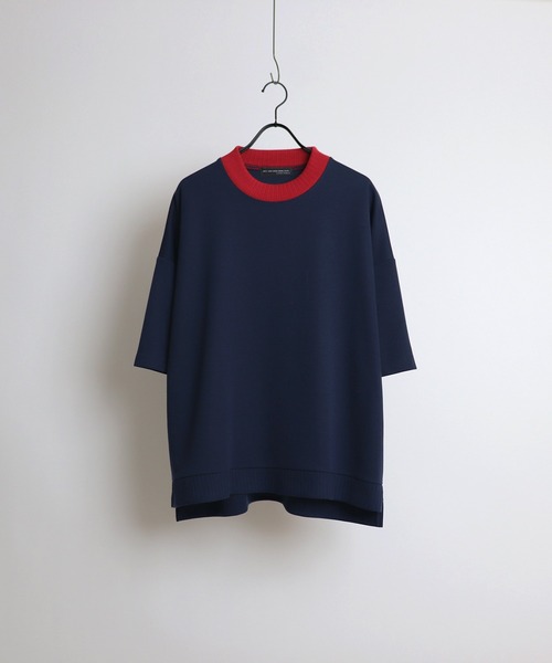 Confirm（コンファーム）の「リブカラービッグシルエットTシャツ【Confirm】（Tシャツ/カットソー・メンズ・ライトグレー/ネイビー/グリーン/ブラック/グレイッシュベージュ・M/L）」の14枚目の写真