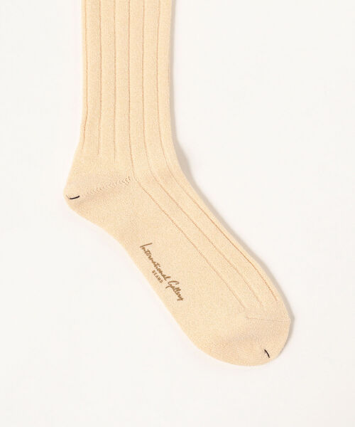 International Gallery BEAMS（インターナショナルギャラリービームス）の「International Gallery BEAMS / ブークレソックス（ソックス/靴下・メンズ・オフホワイト/ナチュラル/ブルー系その他/グリーン系その他4/オレンジ/ライトブラウン/ブラック・ONE SIZE）」の9枚目の写真