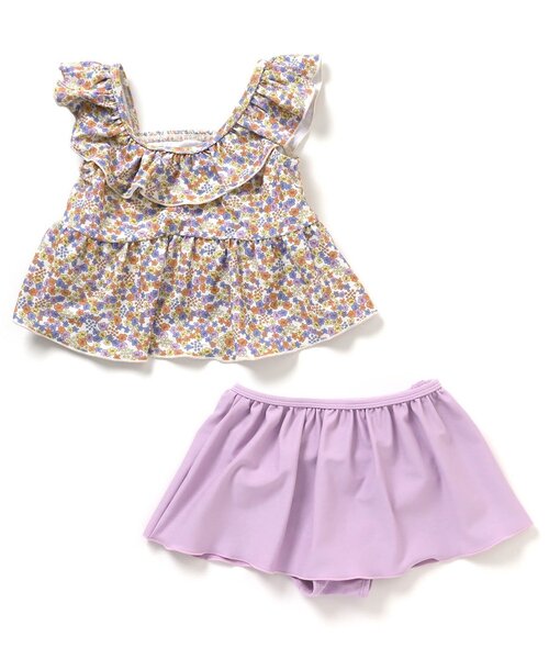 BREEZE（ブリーズ）の「2色2柄セパレート水着_UVカット（水着・キッズ・ミント/ラベンダー・120/80/90/100/110/140/130）」の11枚目の写真