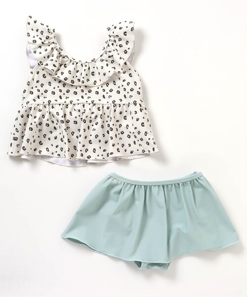 BREEZE（ブリーズ）の「2色2柄セパレート水着_UVカット（水着・キッズ・ミント/ラベンダー・120/80/90/100/110/140/130）」の10枚目の写真