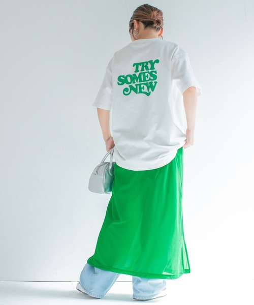 PBLIM(ページボーイリム)の「PAGEBOYLIM/シアーキャミワンピ(ワンピース・レディース・オレンジ/グリーン・FREE)」の2枚目の写真