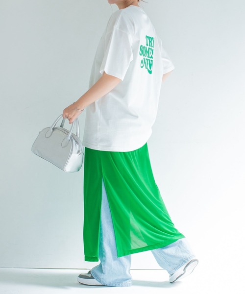 PBLIM(ページボーイリム)の「PAGEBOYLIM/シアーキャミワンピ(ワンピース・レディース・オレンジ/グリーン・FREE)」の15枚目の写真