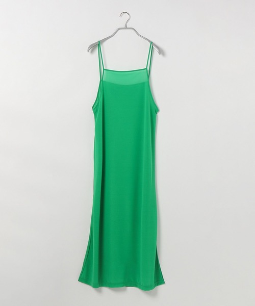 PBLIM(ページボーイリム)の「PAGEBOYLIM/シアーキャミワンピ(ワンピース・レディース・オレンジ/グリーン・FREE)」の6枚目の写真